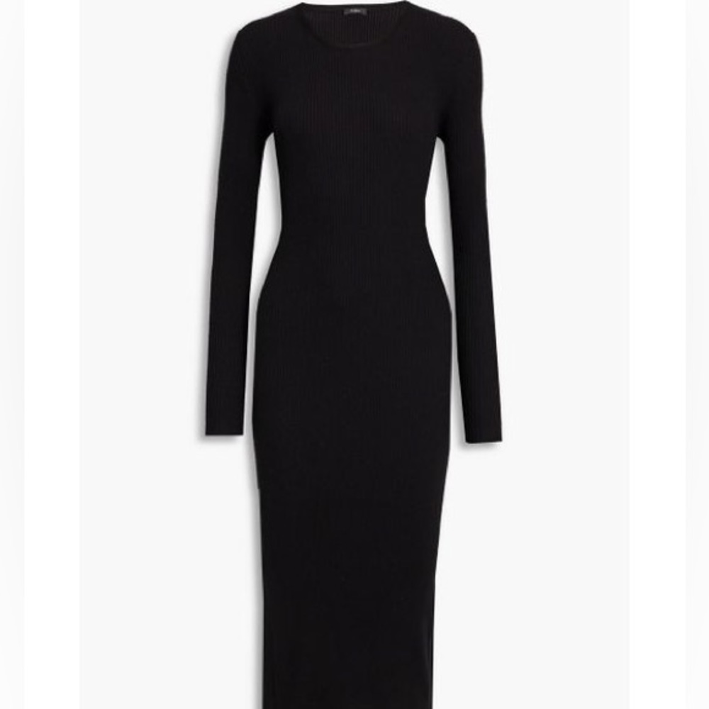 JOSEPH Designer Black Long Sleeve Dress - Neiman Marcus
